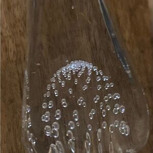 Chatham Glass Co. Clear Glass Teardrop Paperweight